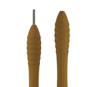 Empuñadura de silicona resistente y reutilizable para espejo dental, ligera, color ocre, tono tierra, mango para instrumentos dentales - Product Image 6