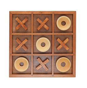 Juego de mesa de madera Tic Tac Toe del fabricante indio Juego de estrategia para niños Juguete para viajes por carretera y juegos en interiores - Product Image 3