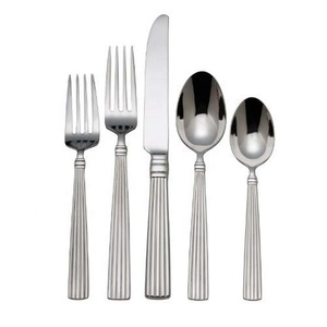 Ensemble de fourchette à couteau créatif de luxe fourchette et cuillère ensemble de couverts en acier inoxydable plaqué argent vaisselle cuillère couteau fourchette ensemble de couverts - Product Image 5
