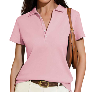 Premium Quality Best Selling Excellent Quality <b>Women's</b> Short Sleeve for <b>Polo</b> <b>Shirt</b> Solid Color <b>Polo</b> <b>Shirts</b> For <b>Women's</b> - Product Image 4