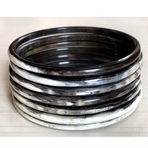 <b>Horn</b> Bangle <b>Horn</b> Bangle and <b>Buffalo</b> <b>Horn</b> Cuff Bracelet Bangles for Women Use by crescent crafts - Product Image 1