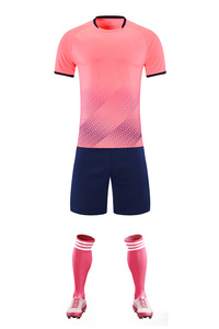 Vente en gros de vêtements de sport de football pour tout-petits roses maillot de football Impotd tissu maille polo avec services OEM maillot de football maillot de football - Product Image 5