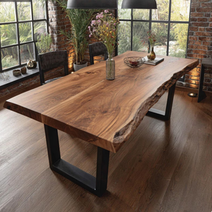 Handmade Foldable Modern Industrial Solid Wood <b>Square</b> Dining <b>Table</b> Set Eco-Friendly Farmhouse Design Apartment Assembled <b>Bar</b> - Product Image 1