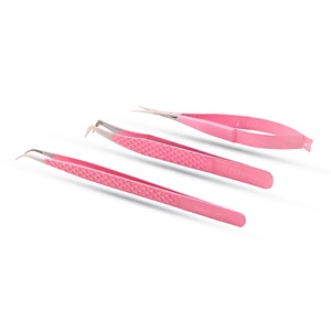 Fabricant et fournisseur en gros de pinces à extensions de cils en acier inoxydable, légères, testées à la main, logo personnalisé - Product Image 1