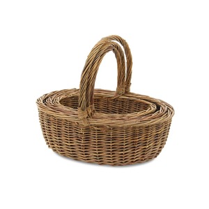 Set of 3 Rattan Picnic <b>Baskets</b> Handmade Storage <b>Basket</b> Wholesale eco-friendly Made in Viet Nam - Product Image 4