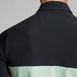 2025 verano hombres Casual Tops manga corta para Polo botón cuello en V camiseta Color sólido bordado transpirable - Product Image 3