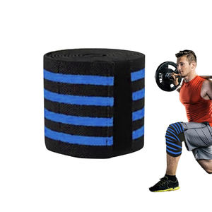 Haute qualité élastique-genou réglable Fitness haltérophilie enveloppes respirant Silicone-genou enveloppes de levage pour les entraînements de gymnastique - Product Image 5