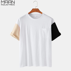 เสื้อยืดผ้าฝ้าย100% สำหรับผู้ชายเสื้อยืดคอกลมระบายอากาศได้ดีดีไซน์ล่าสุด - Product Image 3