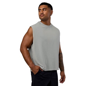 Nueva Camiseta sin Mangas Holgada y Recta para Deporte, Running, Ejercicio, Fitness, Tejida, Material Personalizado, Lisa - Product Image 1