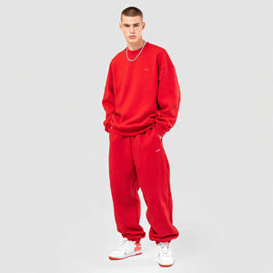 Pantalon de survêtement d'hiver à jambes larges pour homme, pantalon de jogging en molleton, pyjama, pantalon de survêtement ample à taille haute avec cordon de serrage pour homme - Product Image 3