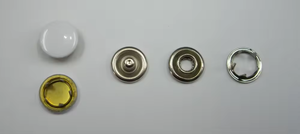 Botones de vástago de aleación de 15mm de alta calidad, abrigo con logotipo, chaqueta, pantalones vaqueros, Metal lavable, punta de latón, chapado a presión para ropa de cuero - Product Image 4