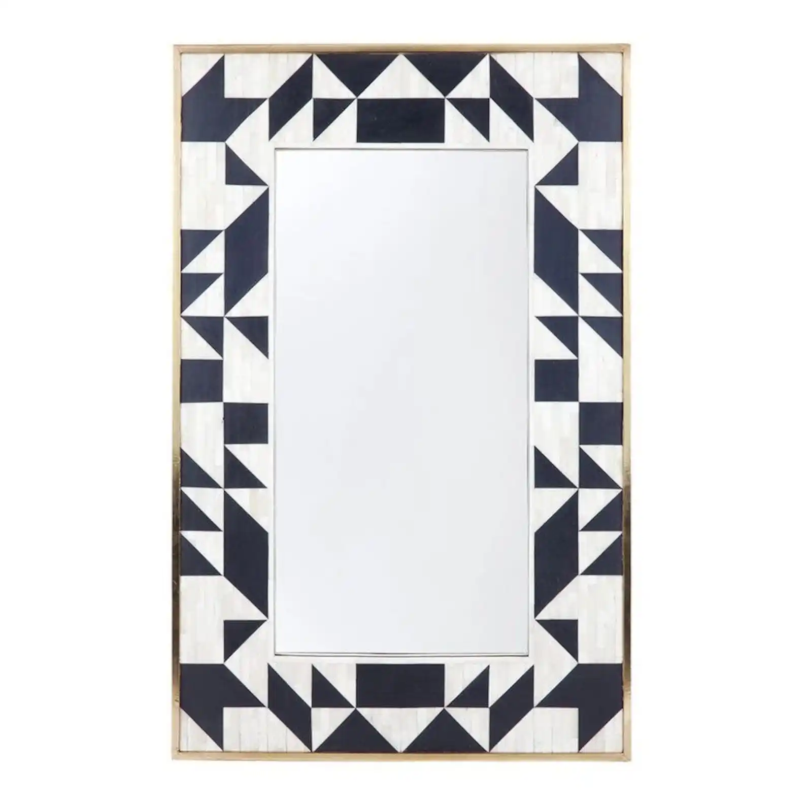 Luxe Stijl Decoratief Wanddecor Spiegelframe Huis Of Badkamer Gebruik Bot Inlay Afwerking Muur Spiegelframe