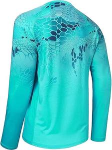 Camiseta de Pesca de Manga Corta para Hombre, de Alta Calidad, Transpirable, de Secado Rápido, con Protección Solar UPF 50+, Estampado Digital, 220g, Tallas Grandes, Spandex/Poliéster - Product Image 2