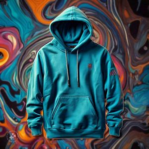 Sweat à capuche unisexe confortable 100% coton décontracté vêtements d'hiver à la mode poignets côtelés chauds et confortables pour hommes/femmes - Product Image 5