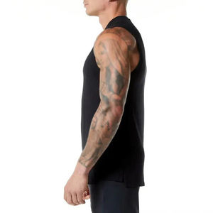 Camisetas sin mangas de punto transpirables para hombre con cuello redondo de talla grande para correr, entrenamiento, ropa de gimnasio, secado rápido, ecológico, sin mangas - Product Image 6