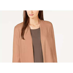 Cardigan da Donna Alfani Grande Colore Taupe con Stampa Floreale e Maniche Annodate, Decorazione con Bottoni per la Stagione Autunnale - Product Image 2