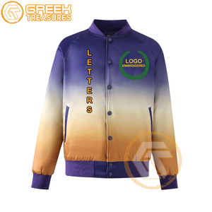 Chaqueta universitaria bordada de satén sublimado Omega personalizada de alta calidad, ropa griega transpirable, Chaqueta larga PSI para hombre, venta al por mayor - Product Image 5