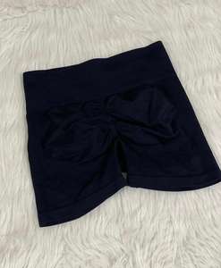 Pantalones cortos de cintura alta personalizables para mujer Leggings de yoga Spandex/Nylon Pantalones cortos sin costuras para mujer - Product Image 4