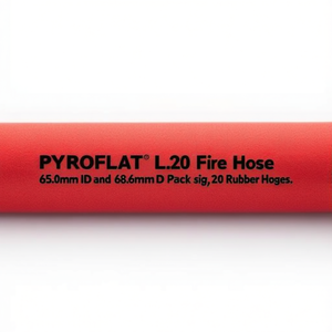 PYROFLAT L.20 Fire <b>Hose</b> 65.0mm ID and 68.6mm OD Pack Size 20 Rubber <b>Hoses</b> - Product Image 2