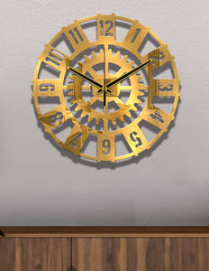 Horloge décorative murale en métal de qualité pour la décoration dans l'utilisation de la décoration intérieure avec un style élégant à des prix effectifs - Product Image 3