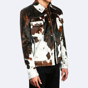 Veste en cuir de vachette grande taille en gros, utilisation en extérieur, veste d'hiver, best-seller, prix bas, veste en cuir de vachette pour homme - Product Image 2