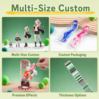Support en acrylique personnalisé, standee anime sur mesure, bloc décoratif en acrylique transparent, cadeau unique pour les fans, impression double face durable
