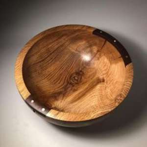 Bol de service en bois fabriqué à la main de qualité supérieure texture naturelle durable adapté aux buffets de restaurant servant une pièce maîtresse élégante - Product Image 1