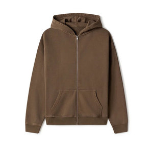 Brown New Casual High Street Hoodies para hombres Otoño Letra Imprimir Pullover Sudaderas con capucha Sudadera con capucha de gran tamaño - Product Image 1