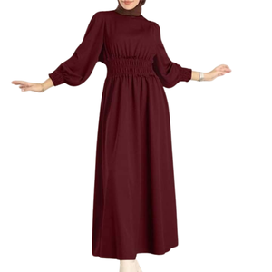 2024 Nida tissu respirant léger élégant modeste Abaya Cardigan femmes dubaï conception islamique fermé manches élastiques Plus - Product Image 1