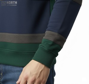 Sudadera de Alta Calidad para Hombre, Invierno, Lisa, de Forro Polar, Color Personalizado, Manga Larga, Estilo Urbano, de Algodón - Product Image 2