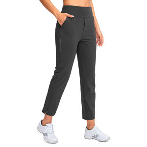Pantalones de golf ajustados informales para mujer: material ligero y elástico en colores sólidos para la moda de golf moderna - Product Image 5