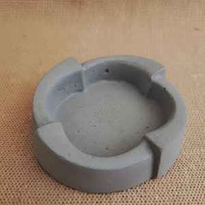 Cenicero de Cemento Sólido Hecho a Mano Personalizado Clásico TCE, Duradero, Reutilizable, Accesorio para Fumar, para el Hogar, Hotel, Cafetería, Bar - Product Image 2