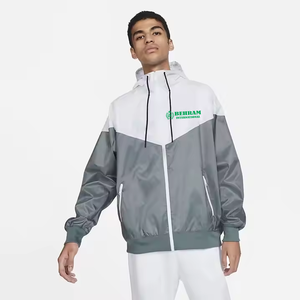 New Arrival Behram International Men's High Quality Custom Hooded Windbreaker Jacket Quick Dry Lightweight Breathable Nylon - Product Image 6