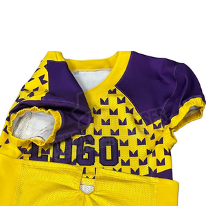 Vente de gros OEM Maillot de football américain & Rugby Maillot d'équipe sublimé blanc respirant - Product Image 3