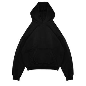 Sweats à capuche 100% coton avec broderie 3D Tie Dye et Stonewash Solid Pattern Impression numérique Logo avant Coupe ample - Product Image 6