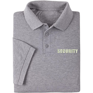 Uniformes de sécurité unisexe pour hommes Nouveau polo gris à manches courtes avec patch brodé pour l'été imprimé - Product Image 2