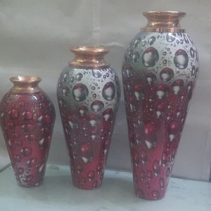 Floreros de decoración del hogar en acabados blancos brillantes con pegatina Meena impresión en diferentes tamaños color y forma al por mayor - Product Image 4