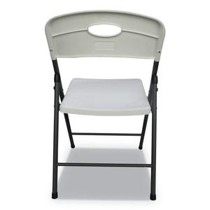 Silla Plegable de Resina Moldeada Alera ALEFR9402 Blanca/Negra Antracita para Jardín, Pesca, Camping (4/Caja) - Product Image 4