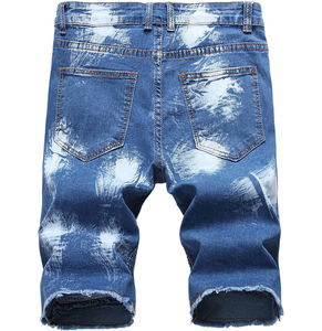 Shorts de Mezclilla para Hombre al por Mayor, de Alta Calidad, de Algodón Sólido Elástico, de Cintura Alta, Transpirables, Ecológicos y Ligeros - Product Image 2