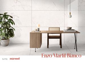 Enzo Marfil Bianco 600x1200มม. กระเบื้องเคลือบสไตล์ยุโรปสมัยใหม่ฟังก์ชั่นกันลื่น - Product Image 2