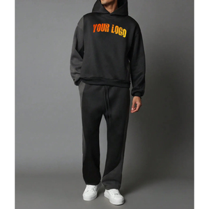 เสื้อกันหนาวผ้าฝ้ายโพลีเอสเตอร์สำหรับผู้ชายผ้าเกล็ดปลาขนาดใหญ่พิมพ์ลายโลโก้3D ได้ตามที่ต้องการน้ำหนักมากสำหรับ430gsm - Product Image 4