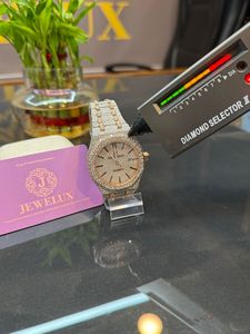 Bijoux fins de luxe hiphop glacé vvs montre en diamant moissanite mouvement automatique montres-bracelets mécaniques disponibles à la vente - Product Image 2