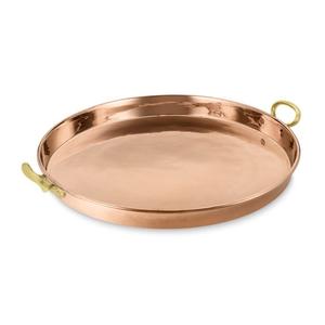 Bandeja de servicio de cobre de diseñador hecha a mano, plato hecho a mano de calidad superior, bandeja de servicio de cobre al por mayor con estilo clásico - Product Image 6