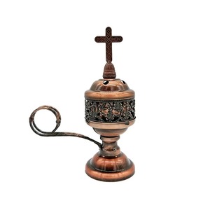 Quemador Bakhoor de plata portátil de alta calidad, incienso árabe, incienso metálico, quemadores de carbón, regalo de inauguración de la casa - Product Image 3