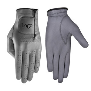 도매 Cabretta 가죽 골프 장갑 남성용 사용자 정의 로고 정품 가죽 오른손 사용 스포츠 양피 - Product Image 2