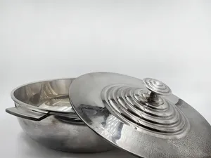 Cacerola de Acero Inoxidable de Grado Alimenticio con Tapa |   Seguro e Higiénico para las Comidas Familiares - Product Image 4