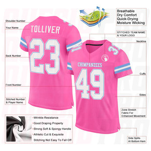 Maillot de football américain de haute qualité – Meilleur prix, vêtements de sport respirants, broderie OEM, sublimation, uniforme d'équipe pour l'entraînement et les matchs - Product Image 6