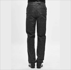 Customized <b>Goth</b>-Style Straight Pants for Men Women Retro Hip-Hop Waist Loose-Fit Denim <b>Trousers</b> Trendy Casual Party Washable - Product Image 2