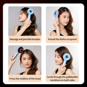 XBH Nuevo Dispositivo de crecimiento de cabello personalizado EMS Peine impermeable Luz roja Masajeador eléctrico para el cuero cabelludo y aplicador de aceite para el cabello Cepillo para el cuero cabelludo - Product Image 5