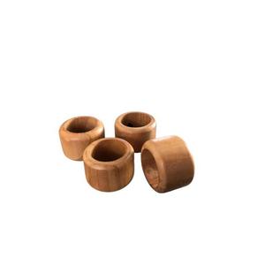 Unique <b>rustic</b> farmhouse handmade carved wooden napkin ring <b>set</b> for <b>dining</b> <b>table</b> hotel restaurant wedding party - Product Image 2